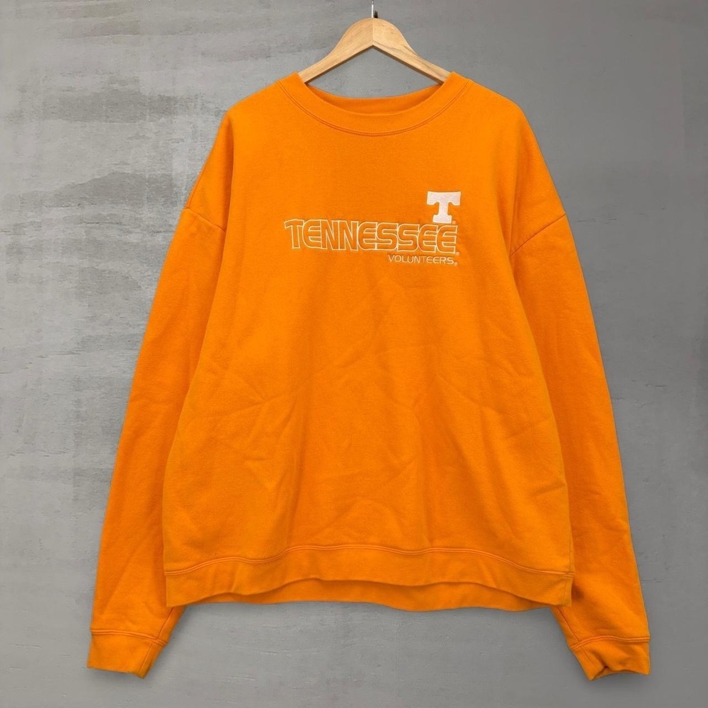 Vintage‎ Adidas Tennessee Volunteers Sweatshirt Orange Crewneck Embroidered 2XL